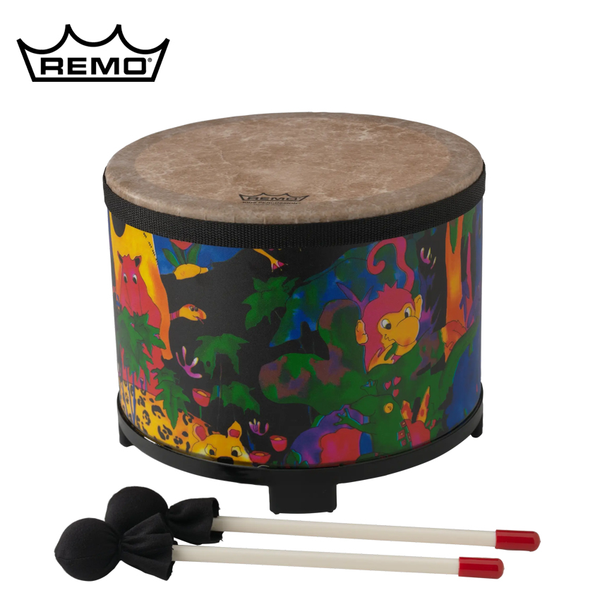 Remo 레모 키즈 퍼커션 플로어탐 10 사이즈 (전용 말렛 포함, Rain Forest 색상)