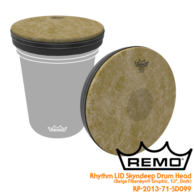 [★드럼채널★] Remo Rhythm LID SKYNDEEP 13" Drum Head -Beige Fiberskyn Graphic (Dark)  /RP-2013-71SD099