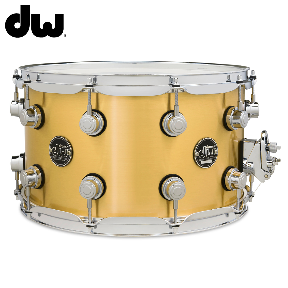 DW 퍼포먼스 폴리쉬드 브라스 스네어 드럼 14x8 Performance Polished Brass Snare Drum (DRPM0814SSBP)