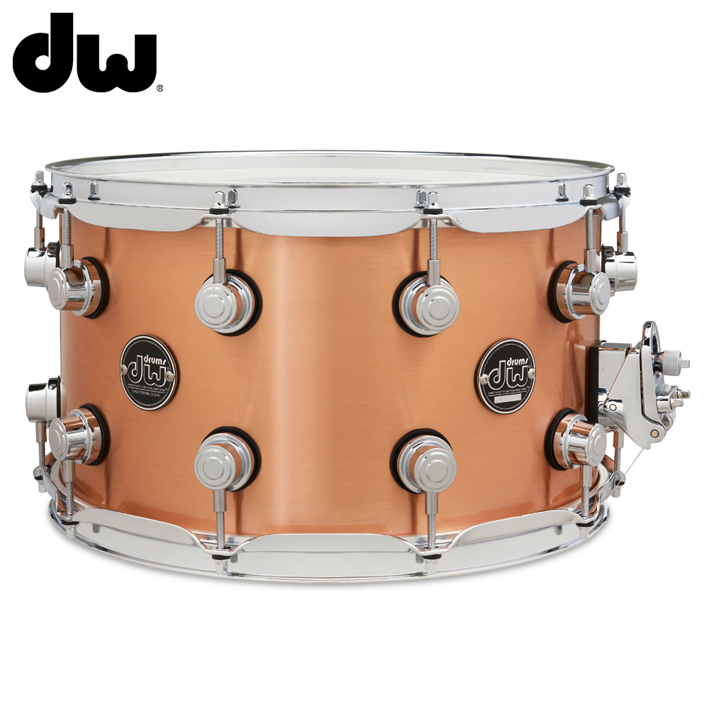 DW 퍼포먼스 폴리쉬드 쿠퍼 스네어 드럼 14x8 Performance Polished Copper Snare Drum (DRPM0814SSCP)