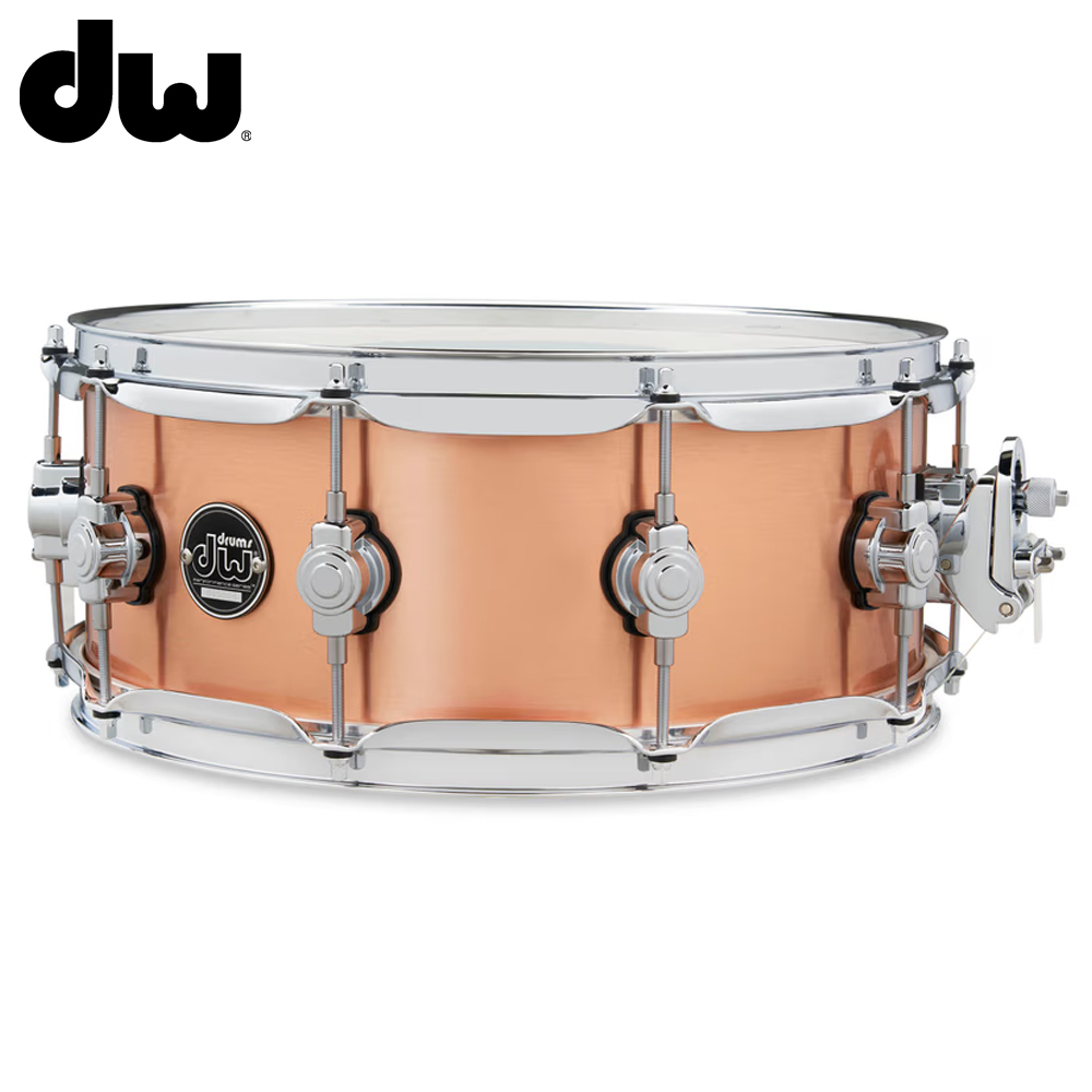 DW 퍼포먼스 폴리쉬드 쿠퍼 스네어 드럼 14x5.5 Performance Polished Copper Snare Drum (DRPM5514SSCP)