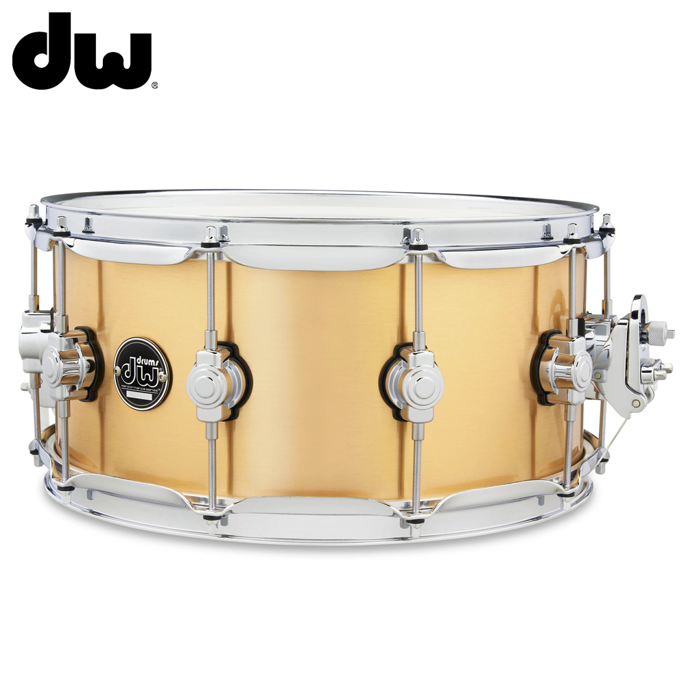DW 퍼포먼스 폴리쉬드 브라스 스네어 드럼 14x6.5 Performance Polished Brass Snare Drum (DRPM6514SSBP)