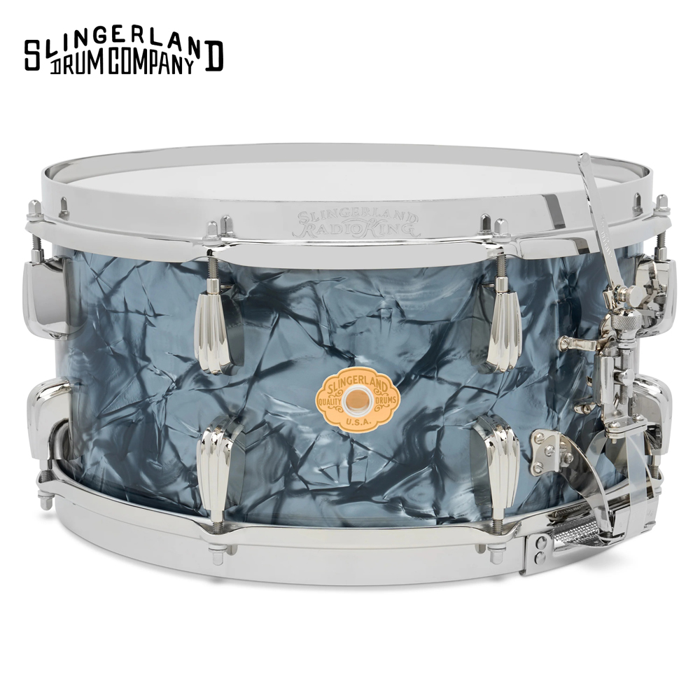 SLINGERLAND 슬링거랜드 라디오 킹 스네어 블랙 다이아몬드 펄 14x7 Radio King Snare Black Diamond Pearl (SLFP0714SMK069)