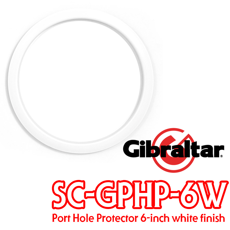 Gibraltar SC-GPHP-6W 마이크홀 보호포트 화이트 (Port Hole Protector 6-inch white finish)