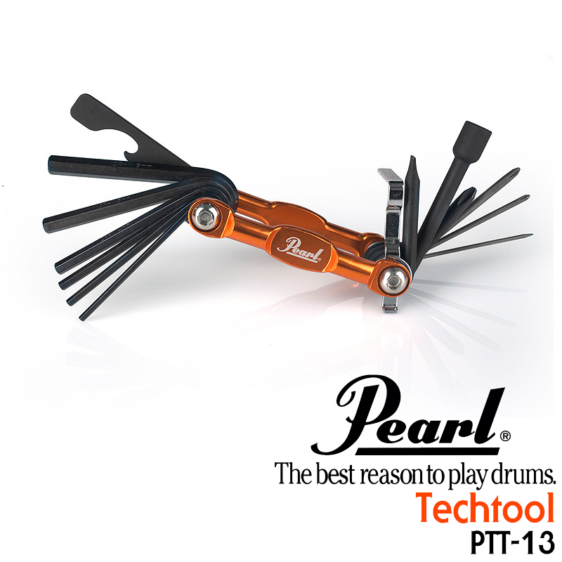 Pearl Tech tool PTT-13PB 드럼키+육각렌치+드라이버 (드럼 관리/튜닝의 필수품! )