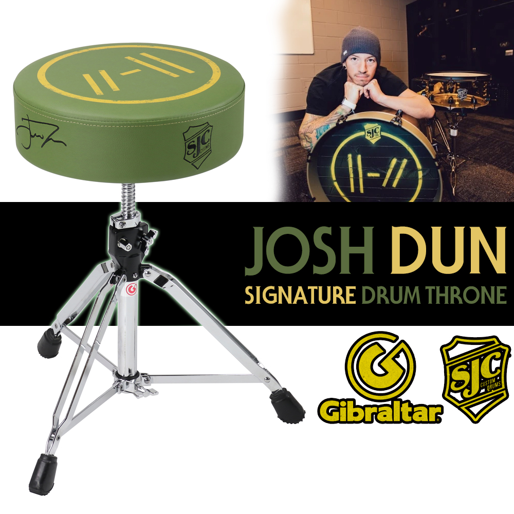 SJC x Gibraltar Josh Dun 시그네쳐 드럼의자 (9608-JD)