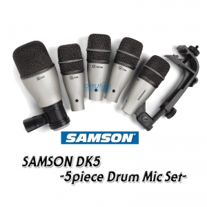 SAMSON DK5 -5piece drum mic set-